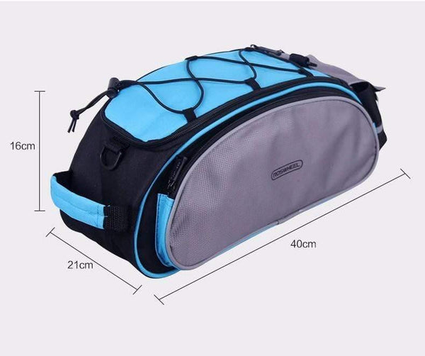 Planet Gates Bicycle 13L Carrier Bag Bike Rack Pannier Trunk Basket Back Seat Shelf Pouch Cycling Luggage Shoulder Handbag 14541