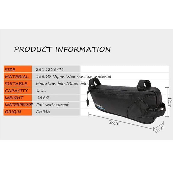 Planet Gates Bicycle Bags 1680D Nylon Full Waterproof Bike upper tube bags Cycling Triangle Saddle Bags Accessories CROSS SERIES