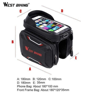 Planet Gates Bicycle Bags Front Frame High-quality MTB Bike Bag Cycling Accessories Waterproof Screen Touch Top Tube Phone Bag