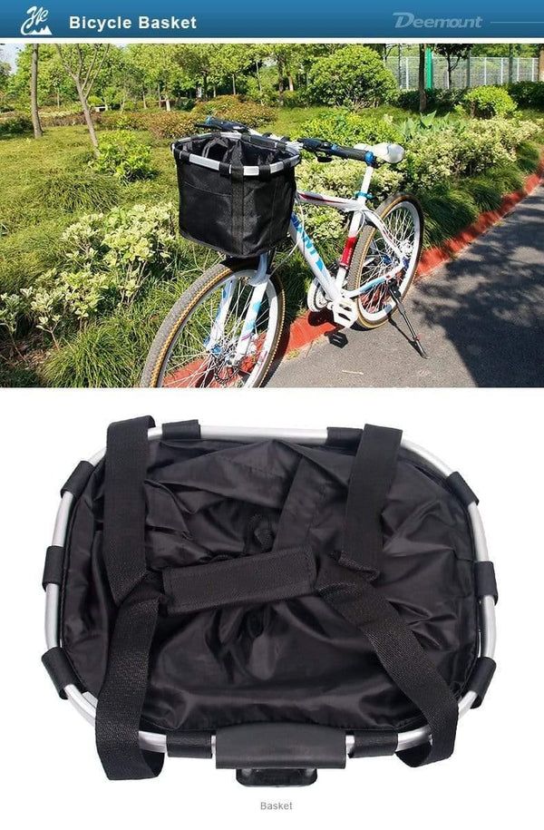 Planet Gates Bicycle Basket Handlebar Pannier Cycling Carryings Holder Bike Riding Pouch Cycle Biking Front Baggage Bag 3.0KG Load