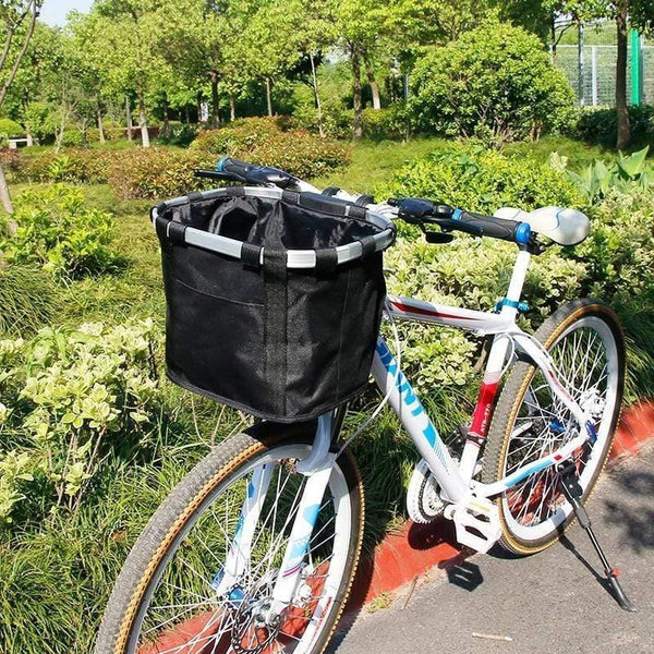 Planet Gates Bicycle Basket Handlebar Pannier Cycling Carryings Holder Bike Riding Pouch Cycle Biking Front Baggage Bag 3.0KG Load