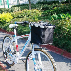 Planet Gates Bicycle Basket Handlebar Pannier Cycling Carryings Holder Bike Riding Pouch Cycle Biking Front Baggage Bag 3.0KG Load