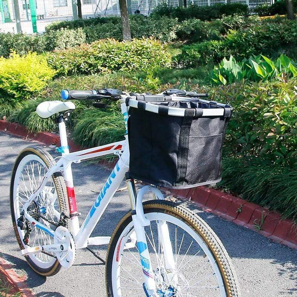 Planet Gates Bicycle Basket Handlebar Pannier Cycling Carryings Holder Bike Riding Pouch Cycle Biking Front Baggage Bag 3.0KG Load