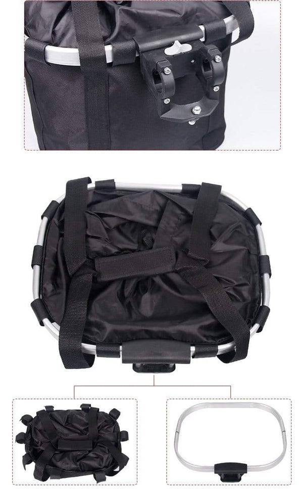 Planet Gates Bicycle Basket Handlebar Pannier Cycling Carryings Holder Bike Riding Pouch Cycle Biking Front Baggage Bag 3.0KG Load