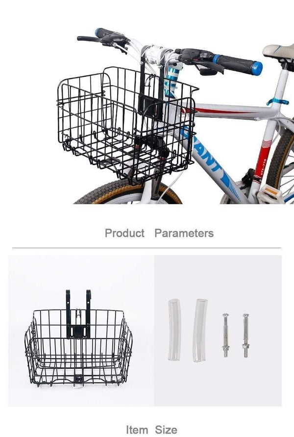 Planet Gates Bicycle Basket Handlebar Pannier Cycling Carryings Iron Casing Pouch Cycle Luggage Bag Heavy Duty / Basic Type Options