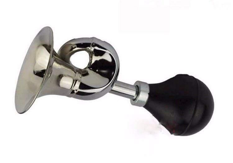 Planet Gates Bicycle Bell  Bugle Horn Chrome w/ Black Bulb Handlebar Mount Vintage Style Bike Cycling Bicycle Bell