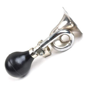 Planet Gates Bicycle Bell  Bugle Horn Chrome w/ Black Bulb Handlebar Mount Vintage Style Bike Cycling Bicycle Bell