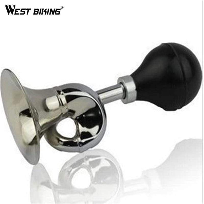 Planet Gates Bicycle Bell  Bugle Horn Chrome w/ Black Bulb Handlebar Mount Vintage Style Bike Cycling Bicycle Bell
