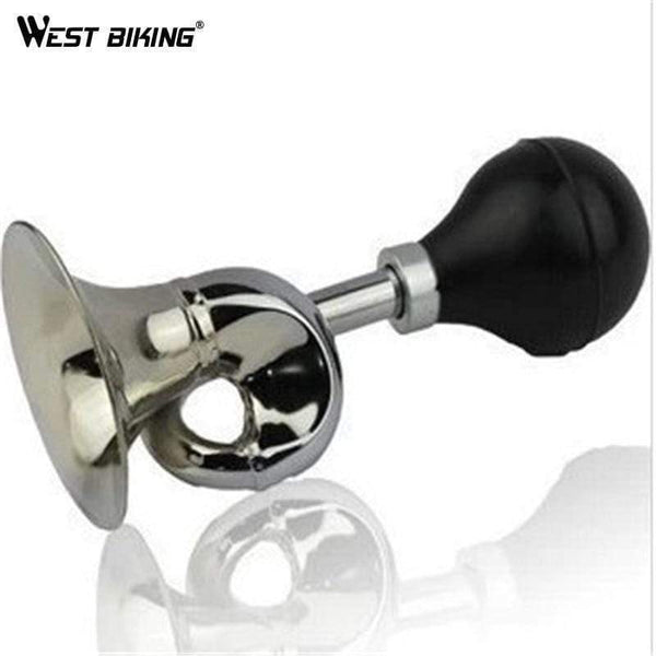 Planet Gates Bicycle Bell  Bugle Horn Chrome w/ Black Bulb Handlebar Mount Vintage Style Bike Cycling Bicycle Bell