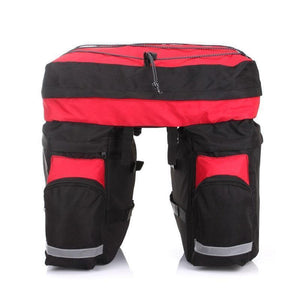 Planet Gates Bicycle Carrier Bag 60L Rear Rack Trunk Bike Luggage Back Seat Pannier Two  Bags Outdoor Cycling Saddle Storage 14590