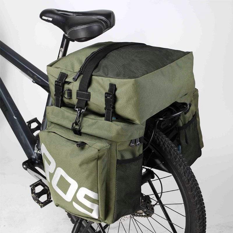Planet Gates Bicycle Carrier Bag Rear Rack Trunk 37L Bike Luggage Back Seat Pannier 2 Colors 3 Bags Cycling Saddle Storage 14892