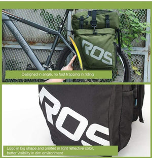 Planet Gates Bicycle Carrier Bag Rear Rack Trunk 37L Bike Luggage Back Seat Pannier 2 Colors 3 Bags Cycling Saddle Storage 14892