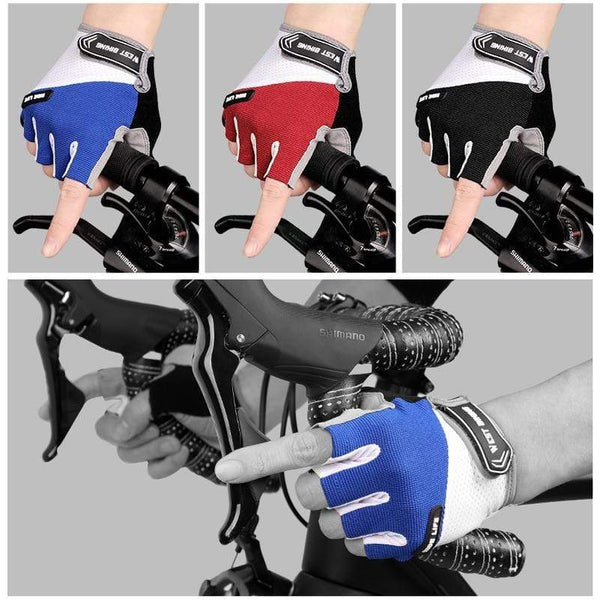 Planet Gates Bicycle Gloves Half-finger Breathable MTB Road Bike Gloves Anti-skid Mat Motorcycle Men Women Sports Cycling Gloves