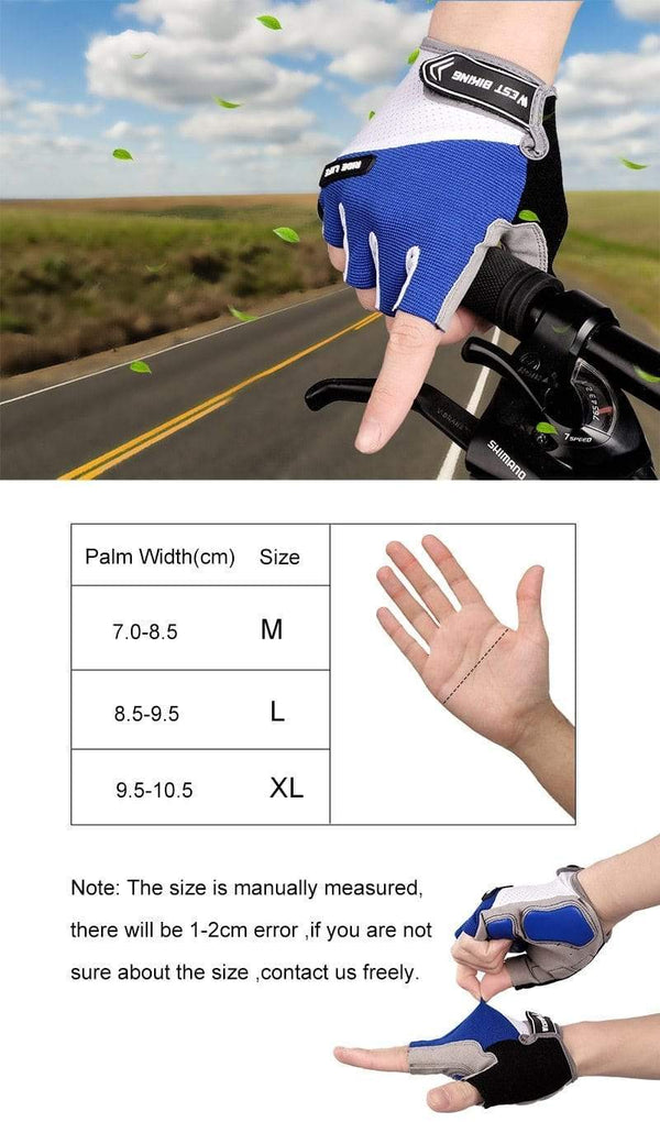 Planet Gates Bicycle Gloves Half-finger Breathable MTB Road Bike Gloves Anti-skid Mat Motorcycle Men Women Sports Cycling Gloves