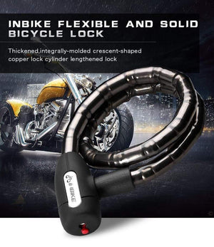 Planet Gates Bicycle Lock Anti-theft Cable Lock 0.85m Waterproof Cycling Motorcycle Cycle MTB Bike Security Lock with Illuminated Key
