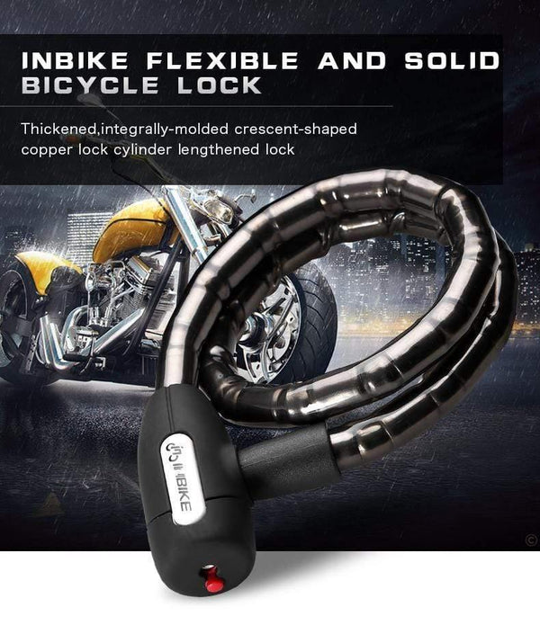 Planet Gates Bicycle Lock Anti-theft Cable Lock 0.85m Waterproof Cycling Motorcycle Cycle MTB Bike Security Lock with Illuminated Key