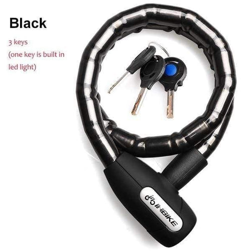 Planet Gates Bicycle Lock Anti-theft Cable Lock 0.85m Waterproof Cycling Motorcycle Cycle MTB Bike Security Lock with Illuminated Key