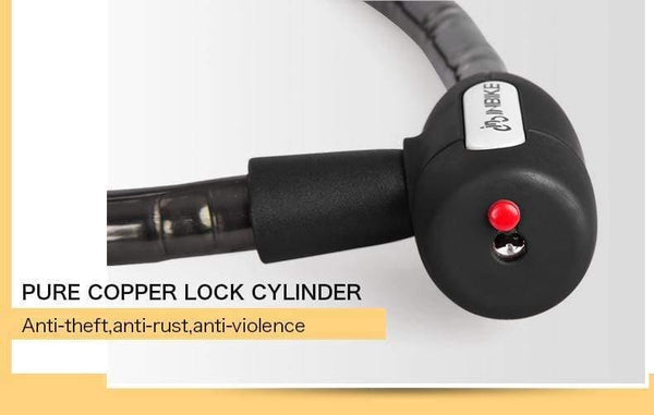 Planet Gates Bicycle Lock Anti-theft Cable Lock 0.85m Waterproof Cycling Motorcycle Cycle MTB Bike Security Lock with Illuminated Key