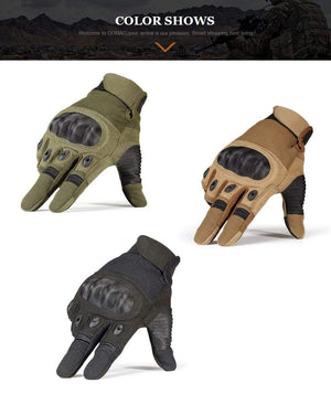 Planet Gates Bicycle Military Full Finger Gloves Men Tactical Glove Hunting Paintball Hiking Climbing Airsoft Shoot Mittens Men Hard Shell