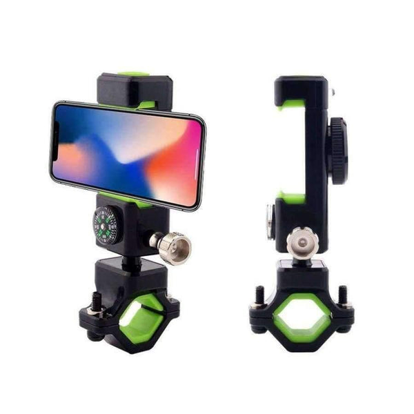 Planet Gates Bicycle phone holder  Motorcycle Phone Holder with Compass and LED Light Adjustable Phone Mount and Bicycle Handlebar