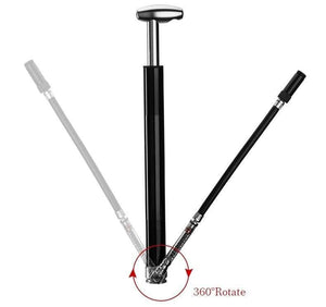 Planet Gates Bicycle Pump 160 PSI Cycling Pump Air Inflator Schrader & Presta Valve Road MTB Bike Tire Aluminum Alloy Bicycle Pump