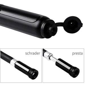 Planet Gates Bicycle Pump Mini Bike Portable Light Air Pump For Cycling Outdoor High Pressure Schrader Presta Bike Pumps Inflator