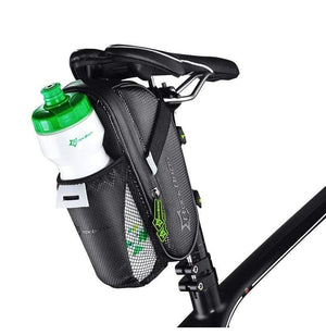 Planet Gates Bicycle Saddle Bag With Water Bottle Pocket Waterproof MTB Bike Rear Bags Cycling Rear Seat Tail Bag Bike Accessories