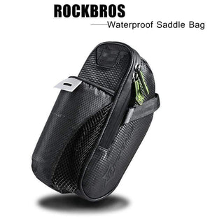 Planet Gates Bicycle Saddle Bag With Water Bottle Pocket Waterproof MTB Bike Rear Bags Cycling Rear Seat Tail Bag Bike Accessories