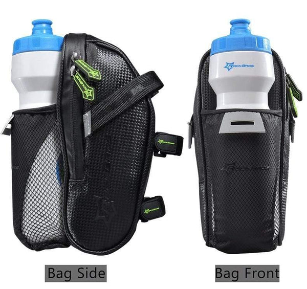 Planet Gates Bicycle Saddle Bag With Water Bottle Pocket Waterproof MTB Bike Rear Bags Cycling Rear Seat Tail Bag Bike Accessories