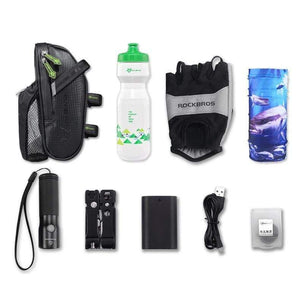 Planet Gates Bicycle Saddle Bag With Water Bottle Pocket Waterproof MTB Bike Rear Bags Cycling Rear Seat Tail Bag Bike Accessories