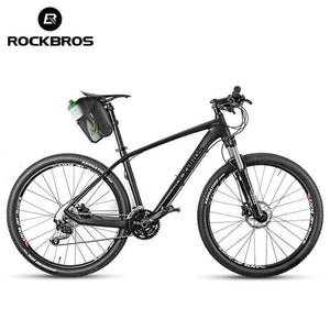 Planet Gates Bicycle Saddle Bag With Water Bottle Pocket Waterproof MTB Bike Rear Bags Cycling Rear Seat Tail Bag Bike Accessories