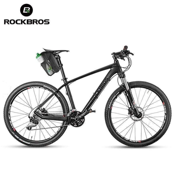 Planet Gates Bicycle Saddle Bag With Water Bottle Pocket Waterproof MTB Bike Rear Bags Cycling Rear Seat Tail Bag Bike Accessories