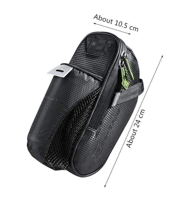Planet Gates Bicycle Saddle Bag With Water Bottle Pocket Waterproof MTB Bike Rear Bags Cycling Rear Seat Tail Bag Bike Accessories