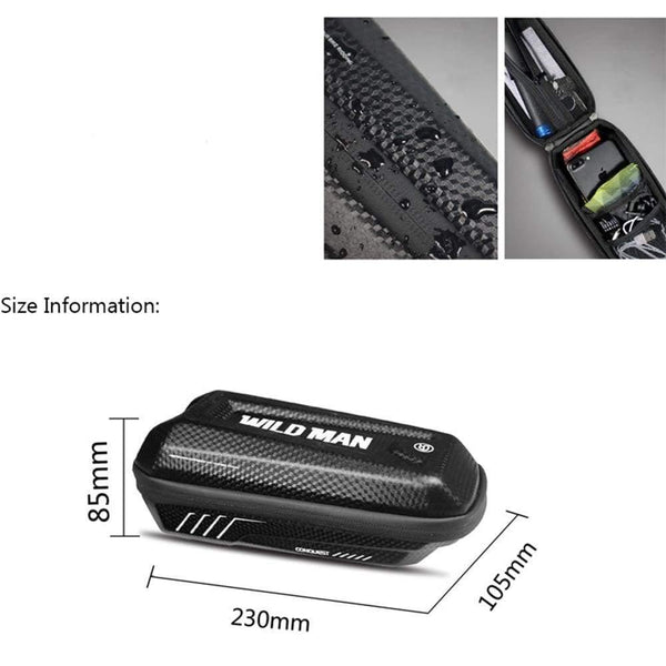 Planet Gates Bicycle Top Tube Front Beam Bag MTB Road Cycling Anti Pressure Shock Rainproof Bag Bike Accessories