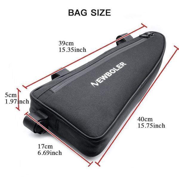 Planet Gates Bicycle Triangle Bag Bike Frame Front Tube Bag Waterproof Cycling Bag Battery Pannier Packing Pouch Accessories No Lip