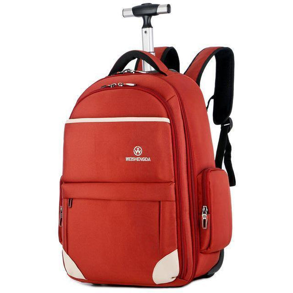 Planet Gates big 3 Oxford Trolley Travel Backpack Hand Luggage Suitcase Bags on Wheels Unisex Rolling Duffle Bag WSD-12911