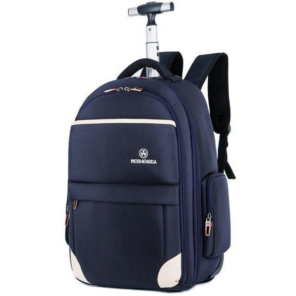 Planet Gates big 4 Oxford Trolley Travel Backpack Hand Luggage Suitcase Bags on Wheels Unisex Rolling Duffle Bag WSD-12911