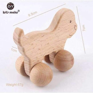 Planet Gates big dog car Puzzle Toys intellectual of children Montessori Toys set Nursing Wooden Wooden Rattles Baby fun and interesting toys