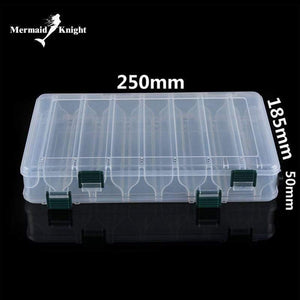 Planet Gates BIG Fishing Lure Box Double Sided Spinner Bait Minnow Popper 14 Compartments Fishing Tackle Box