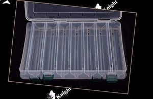 Planet Gates BIG Fishing Lure Box Double Sided Spinner Bait Minnow Popper 14 Compartments Fishing Tackle Box