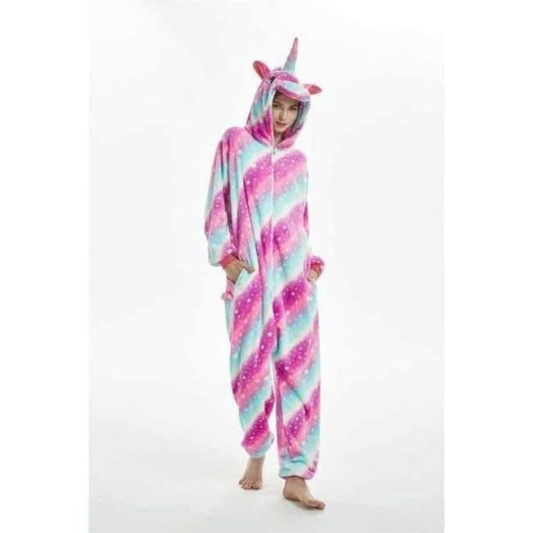Planet Gates big galaxy unicorn / S Halloween Wholesale Animal Stitch Star Unicorn onesie Adult Unisex Cosplay Costume Women Pajamas Sleepwear Adult Winter