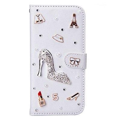 Planet Gates Big Heel / PU leather Diamond Flip Leather Phone Case For Huawei P8 LITE 2017/P9 LITE 2017/Honor 8 lite,Wallet Style Cover With Card Slot