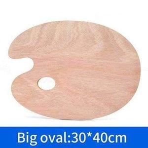 Planet Gates big oval 1 Piece Wood Oval Square Oil Painting Palette Professional Oil Paint Ellipse Drawing Palette Paleta School Art Supplies