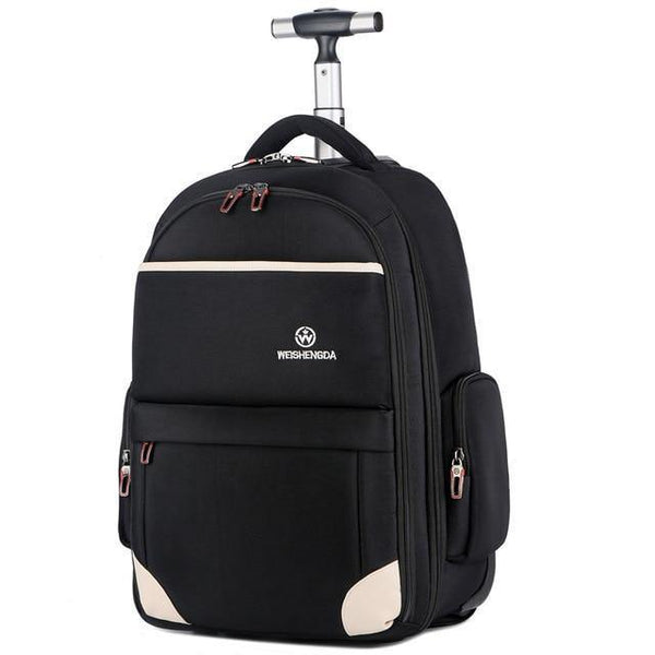 Planet Gates big Oxford Trolley Travel Backpack Hand Luggage Suitcase Bags on Wheels Unisex Rolling Duffle Bag WSD-12911
