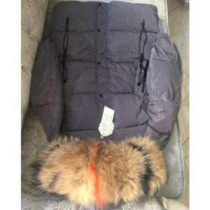 Planet Gates big real fur collar 5 / S Winter Jacket Women Raccoon Fur Collar Hooded Thick For Womens Jackets And Coats Winter Parka For Female