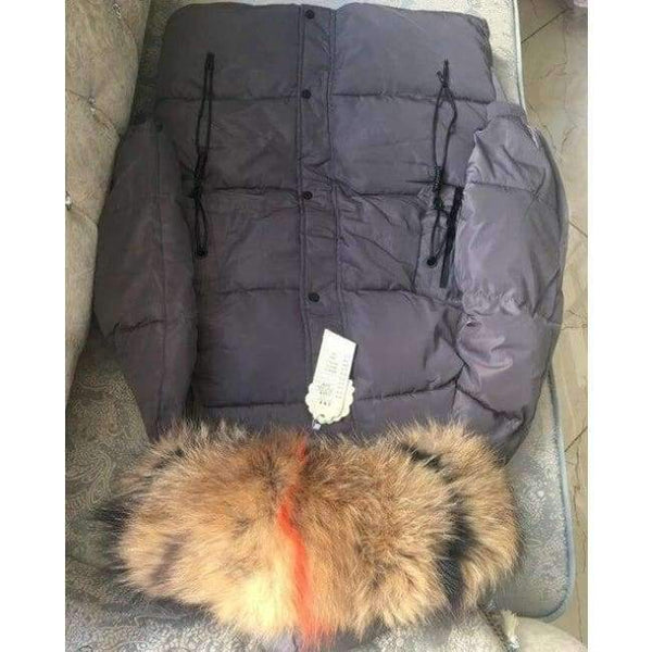 Planet Gates big real fur collar 5 / S Winter Jacket Women Raccoon Fur Collar Hooded Thick For Womens Jackets And Coats Winter Parka For Female