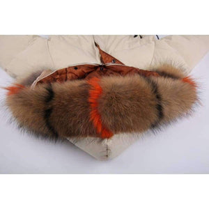 Planet Gates big real fur collar 9 / M Winter Jacket Women Raccoon Fur Collar Hooded Thick For Womens Jackets And Coats Winter Parka For Female