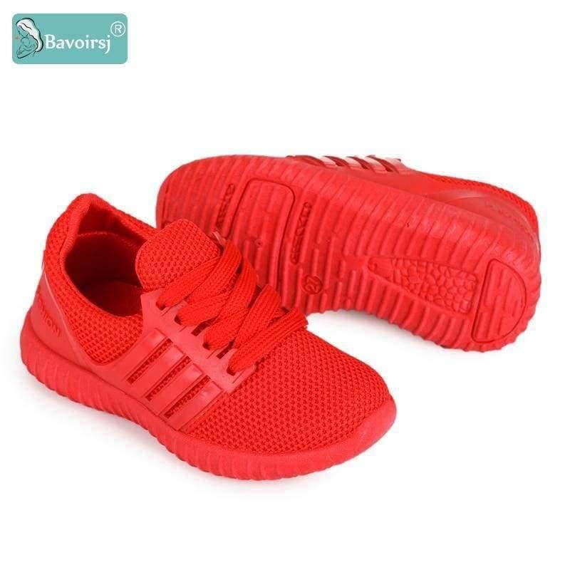 Planet Gates Big Size Comfortable Lacing-up Red Black Baby Shoes Outdoor Fashion Casual Sneakers Child Flats B1807