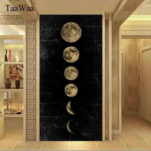 Big Size Eclipse of The Moon Wall Art Picture Minimalist Canvas Poster Print Universe Long Banner Art Painting Home Decor