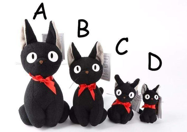 Planet Gates Big Size Jiji Cat Studio Ghibli Hayao Miyazaki Kiki's Black Jiji Plush Doll Toy Kawaii Black Cat Kiki Stuffed Animal Toy For Kid